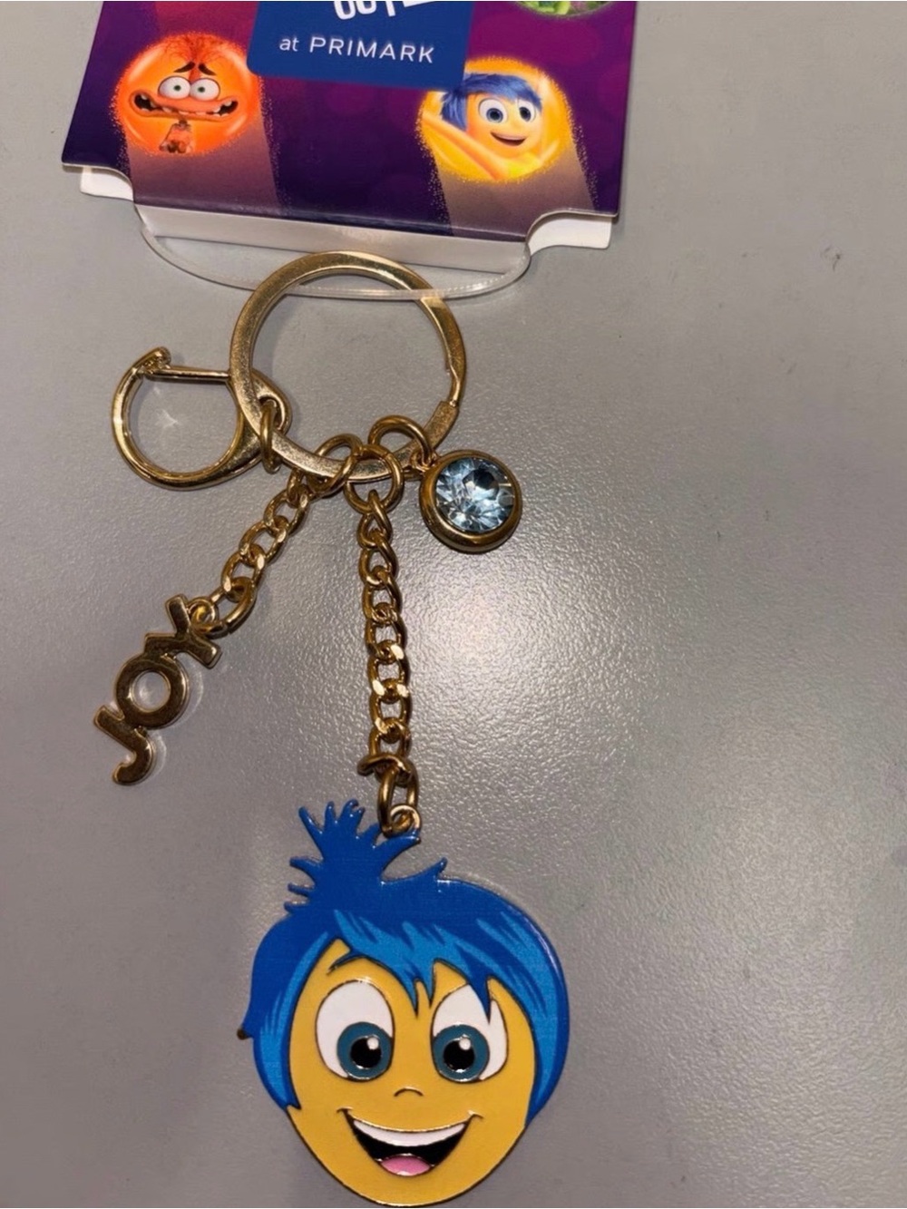 Primark Blue & Yellow 'Joy' Character Keyring